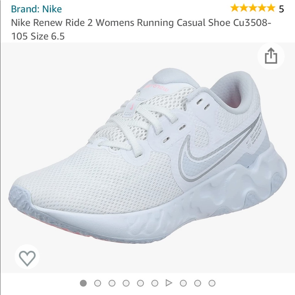 White Nike renew sneakers size 6.5